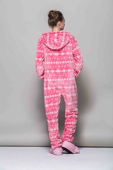 Kerst Onesie Roze