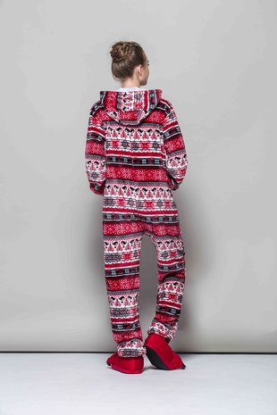 Kerst Onesie Rood