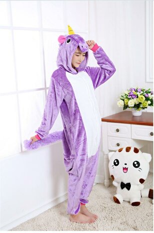 Paarse Eenhoorn Onesie