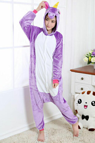 Paarse Eenhoorn Onesie