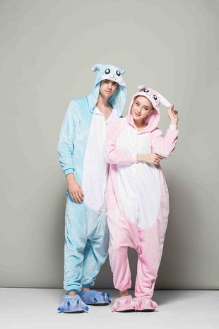 Konijn Onesie Blauw