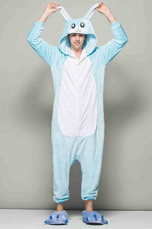 Konijn Onesie Blauw